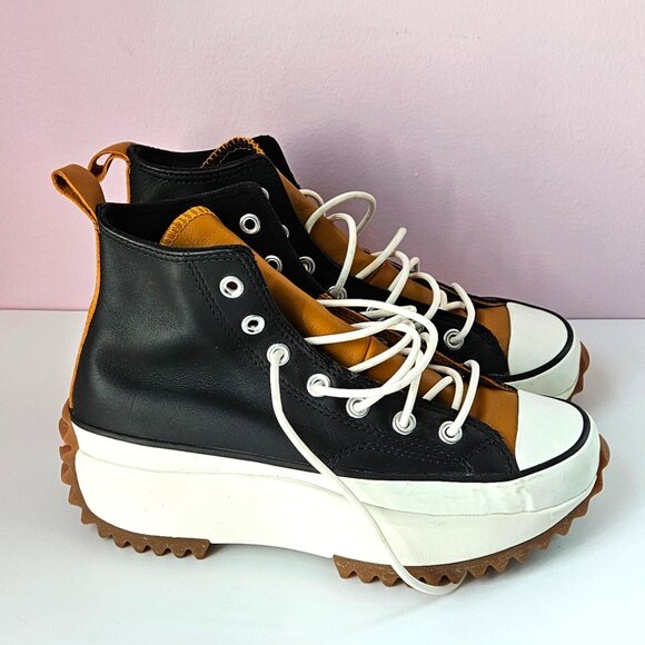 Converse Run Star Hike High Leather Shoes - Picture 2 of 7